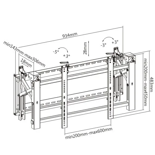 Pop-Out Video Wall Mount
