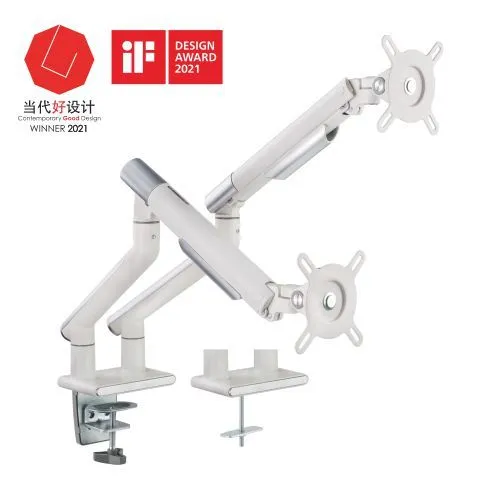 Dual Monitors Premium Slim Aluminum Spring-Assisted Monitor Arms