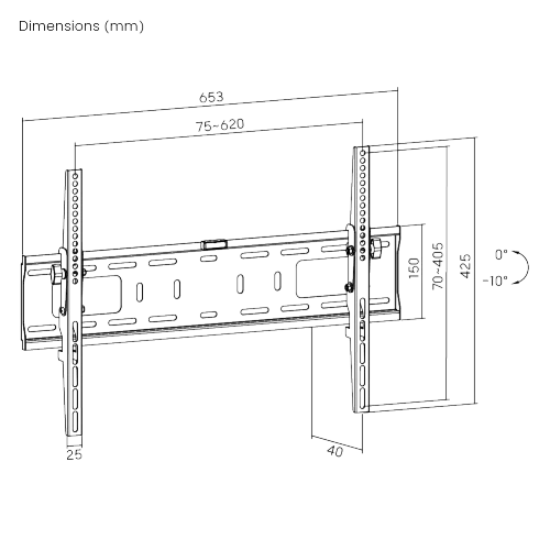 Heavy-duty Tilt TV Wall Mounts