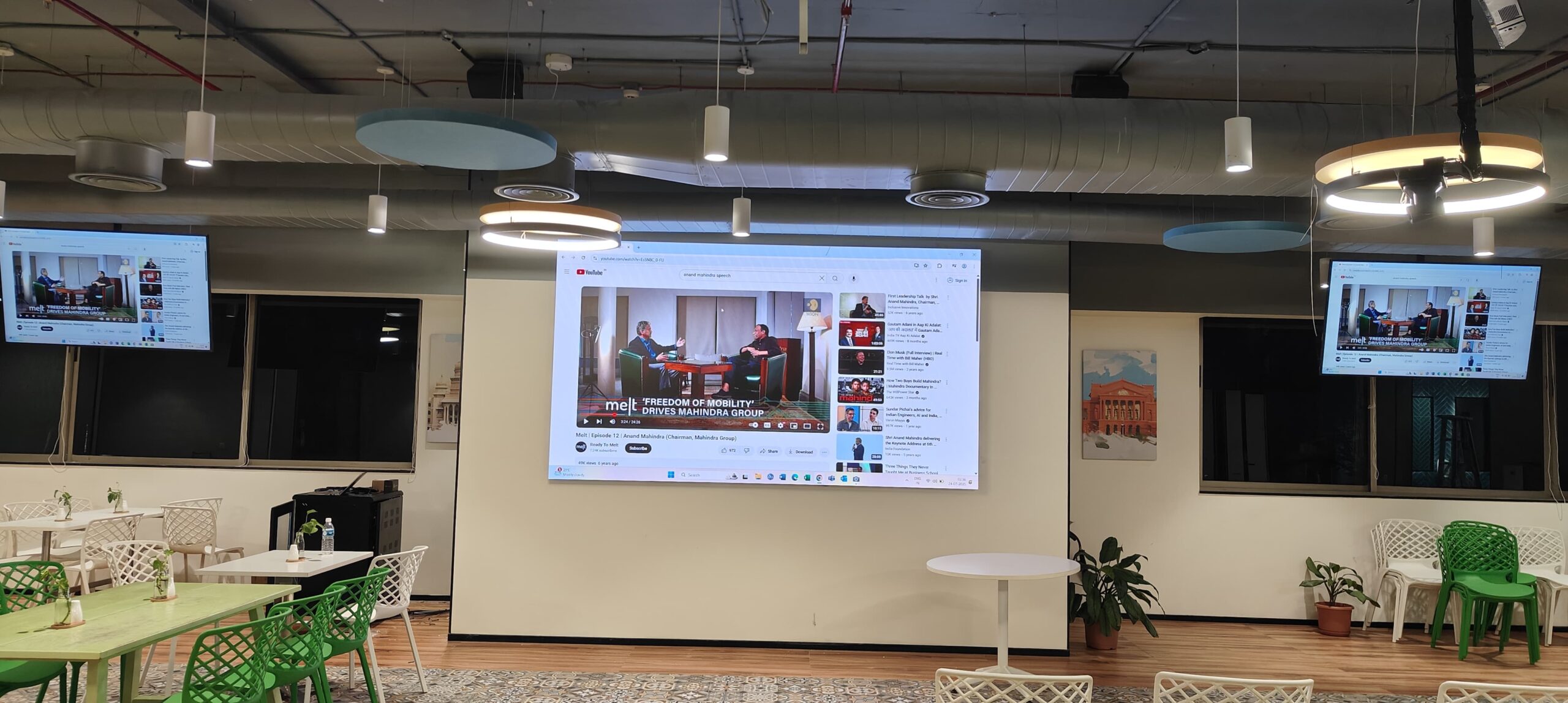 Multi-space campus AV install for environmental services giant in Bangalore