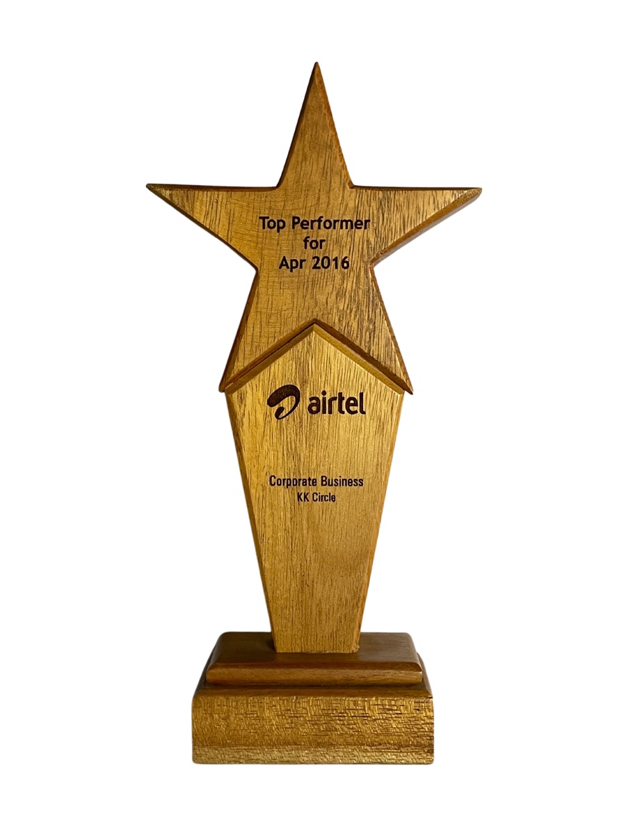 Airtel Top Performer — Corporate Business, KK Circle, April 2016