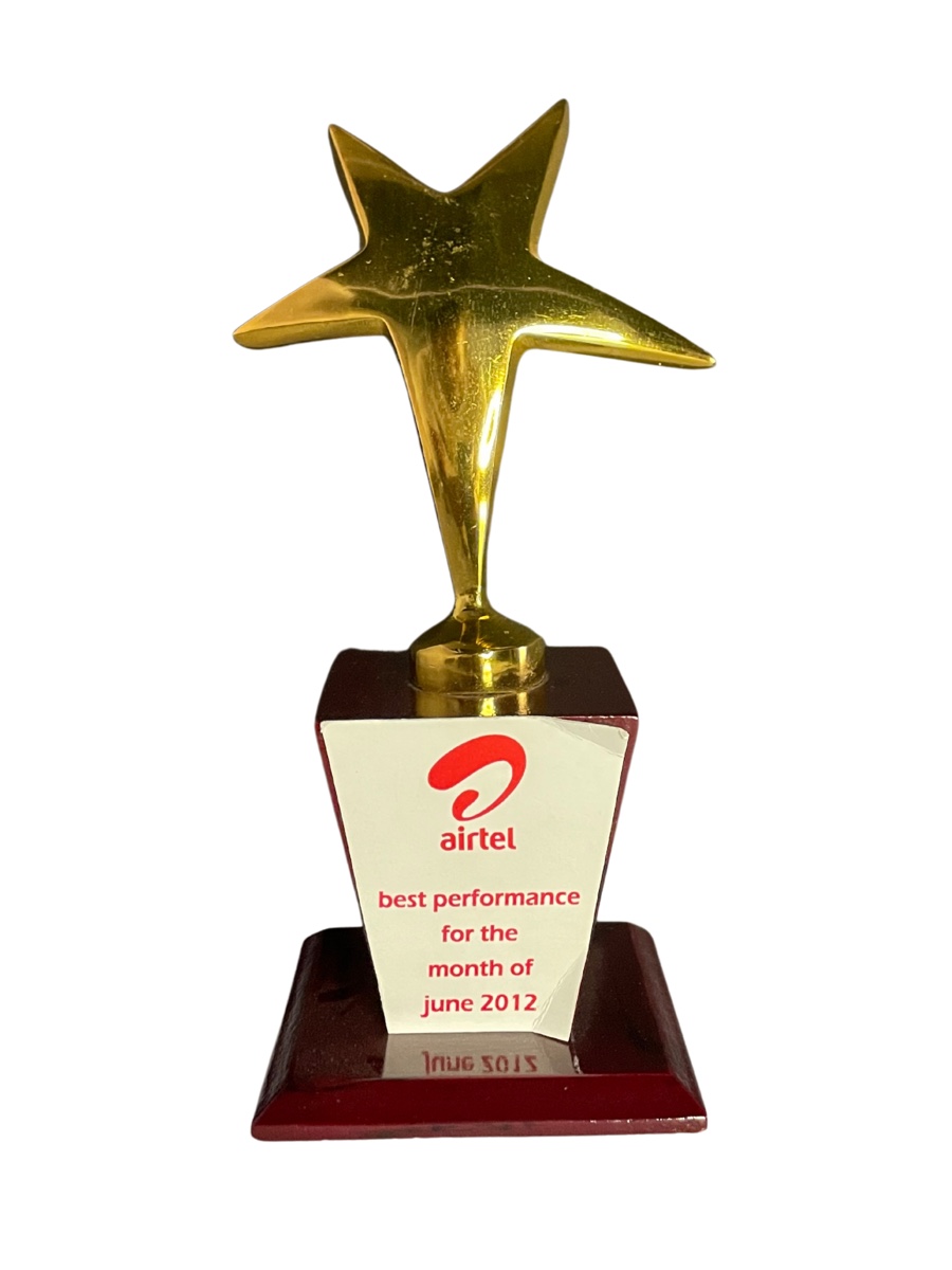 Airtel Best Performance Award — June 2012