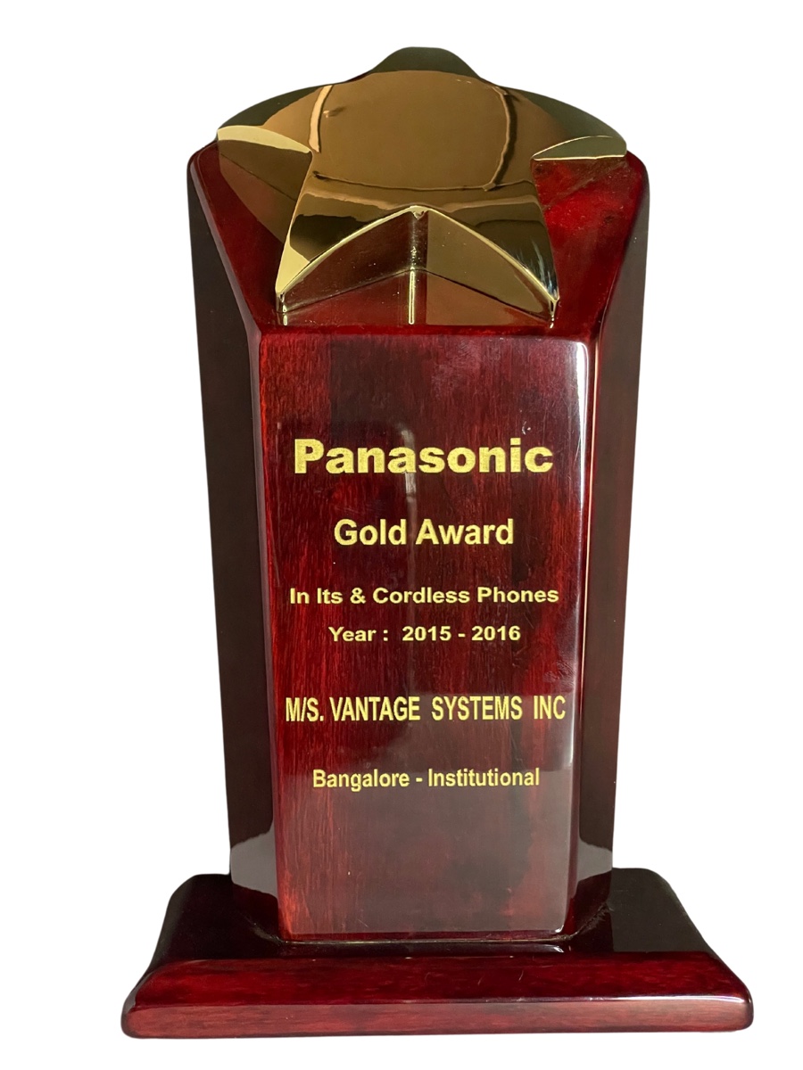 Panasonic Gold Award for IT & Cordless Phones 2015-16 — Bangalore Institutional