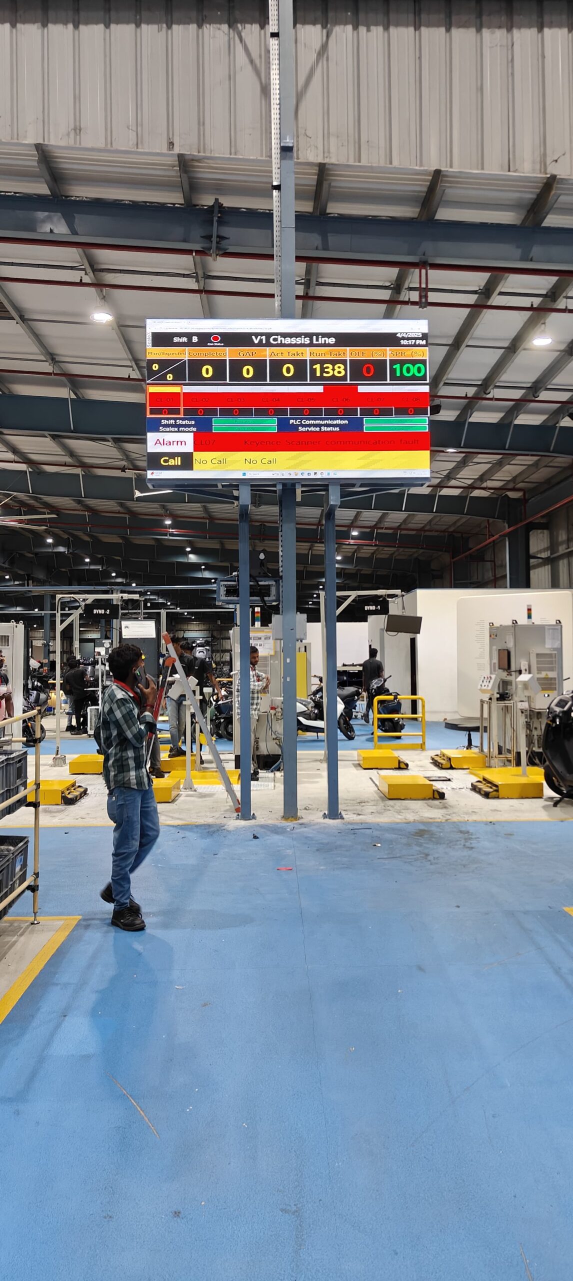EV training room LED wall install