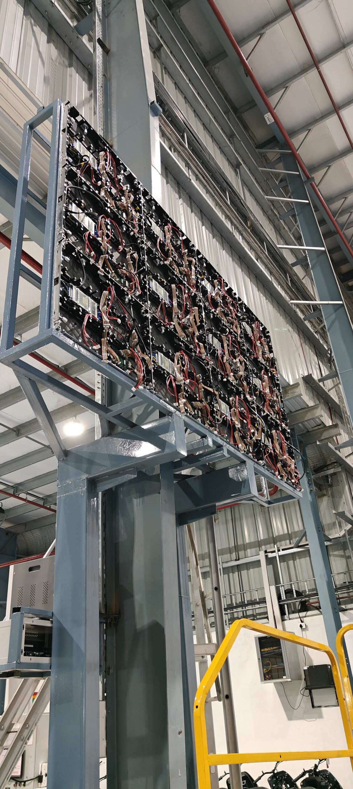 EV training room LED wall install