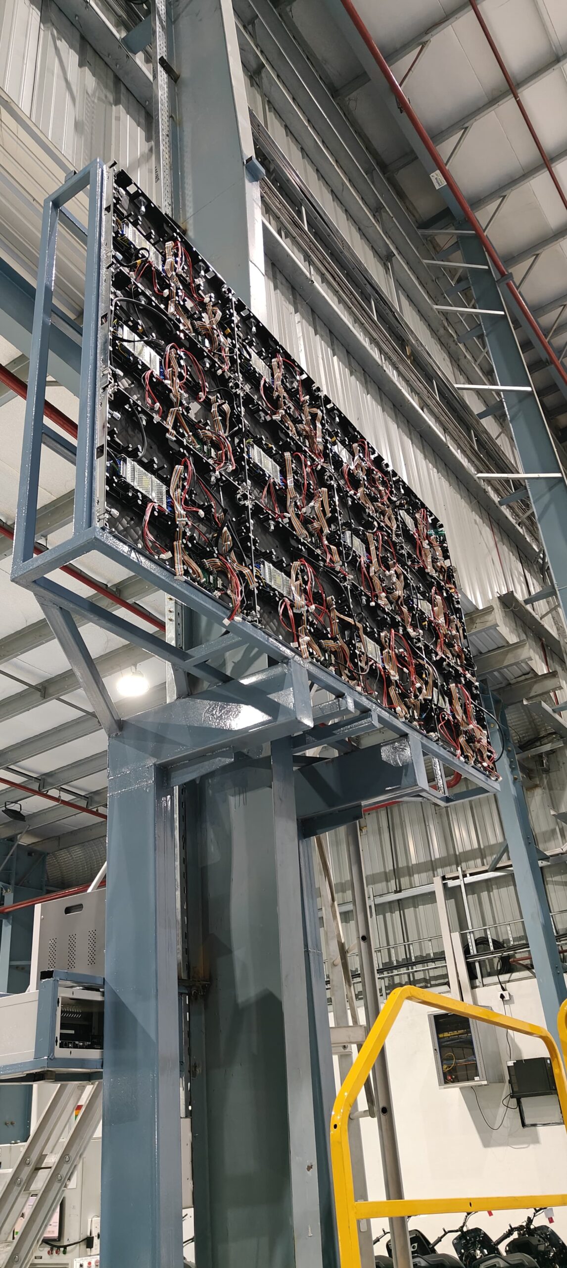 EV training room LED wall install