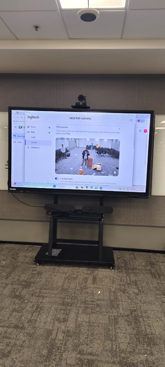EV training room LED wall install