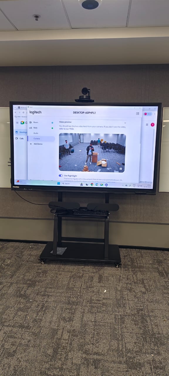 EV training room LED wall install