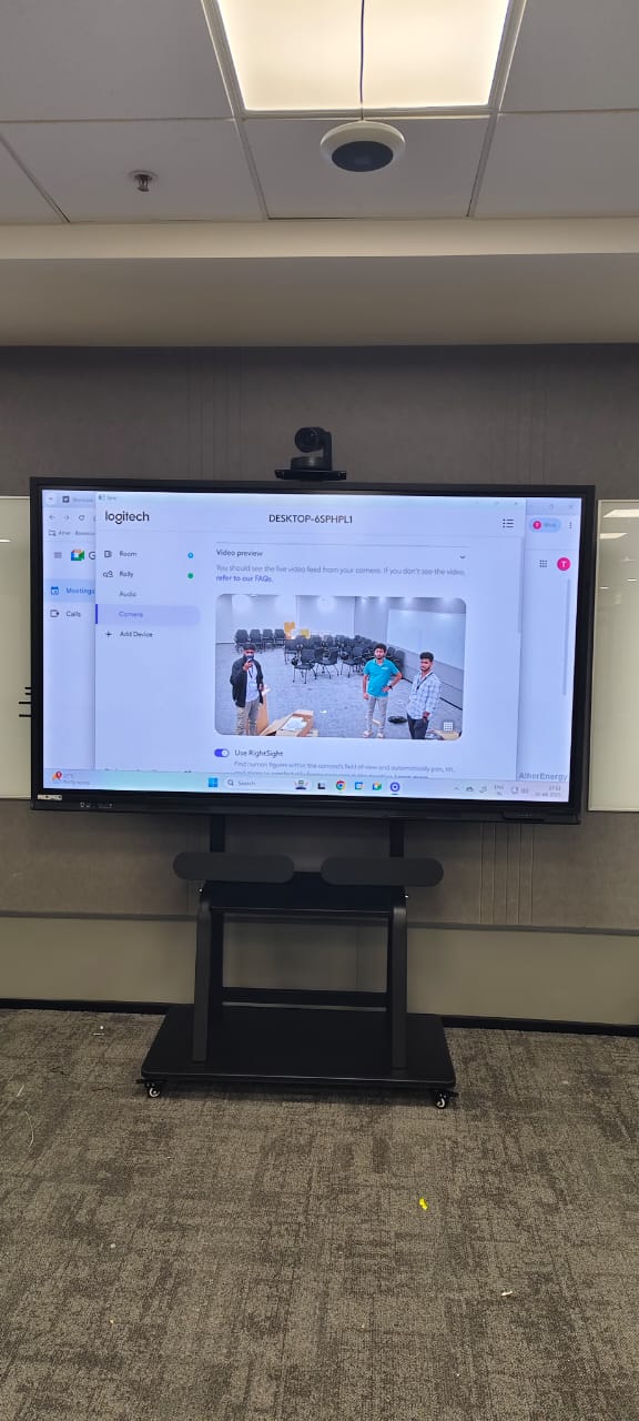 EV training room LED wall install