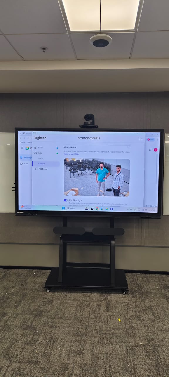 EV training room LED wall install