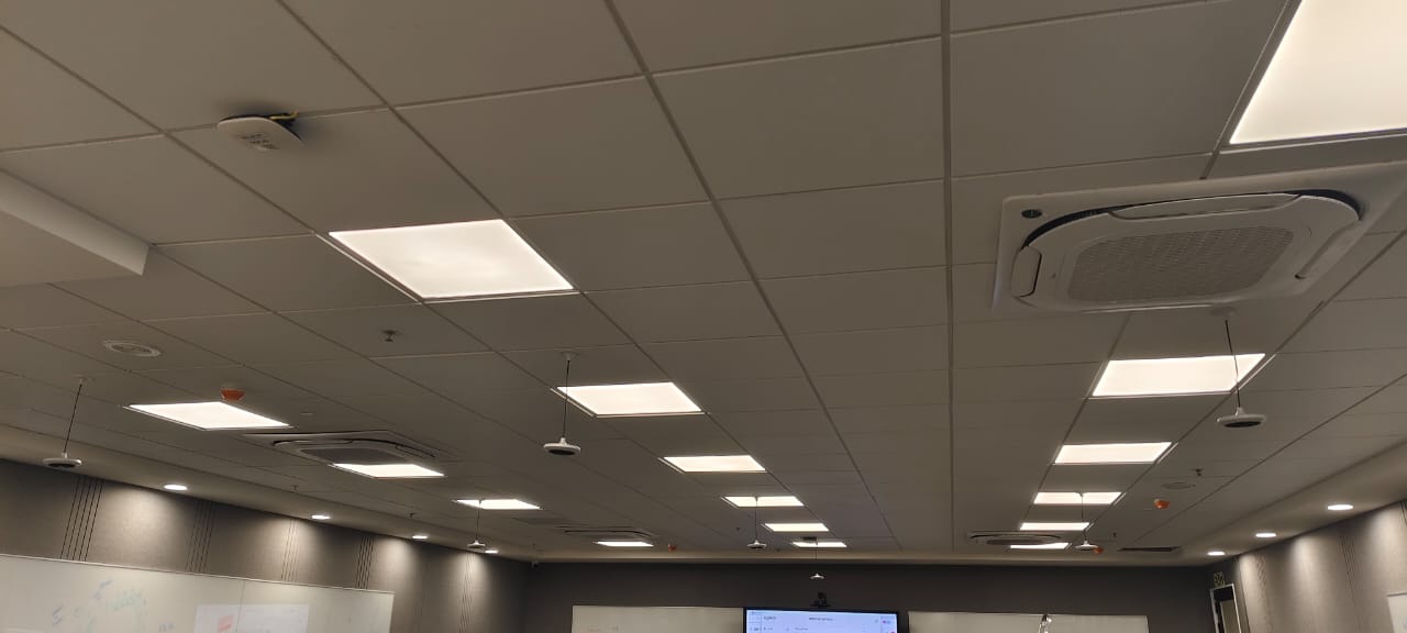 EV training room LED wall install