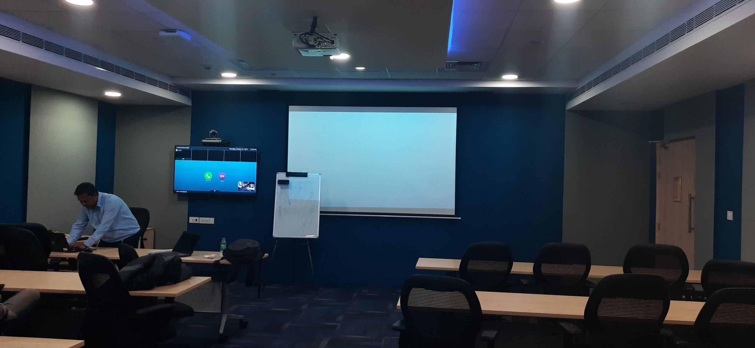 Microsoft Teams Rooms rollout with Logitech Rally Plus for specialty chemicals company Bangalore