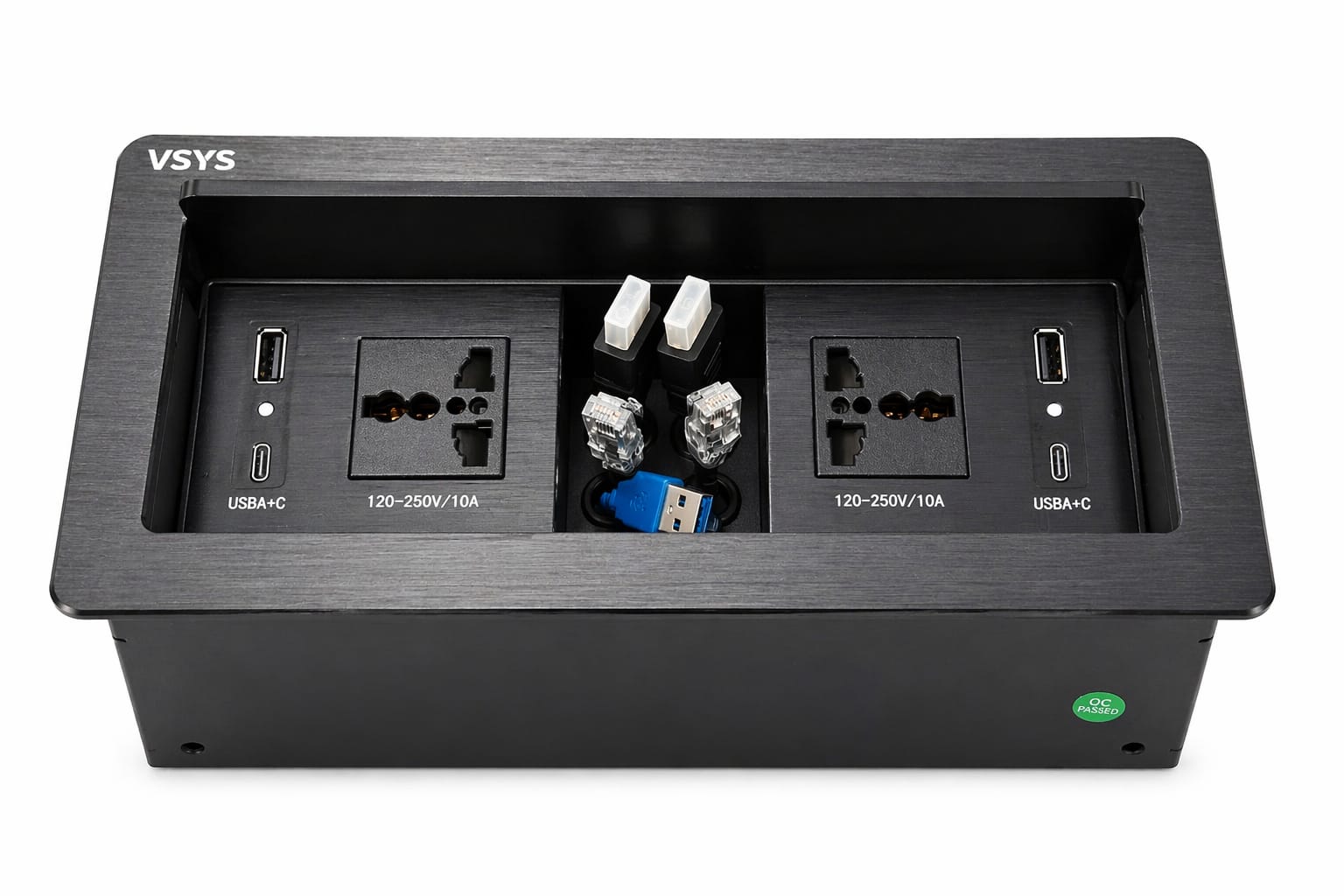 VSYS GS700 flip-top cable cubby